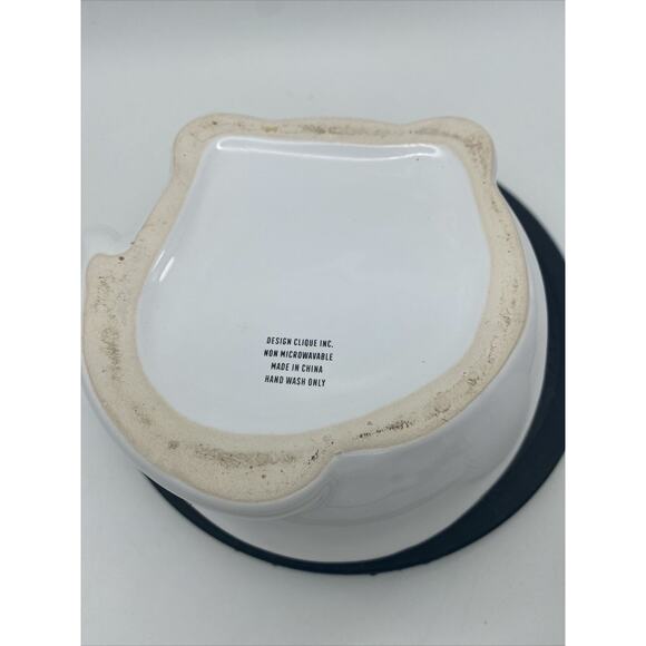 Design Clique White Cat Ceramic Treat Jar EUC - Picture 7 of 7